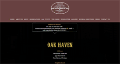 Desktop Screenshot of oakhaventableandbar.com